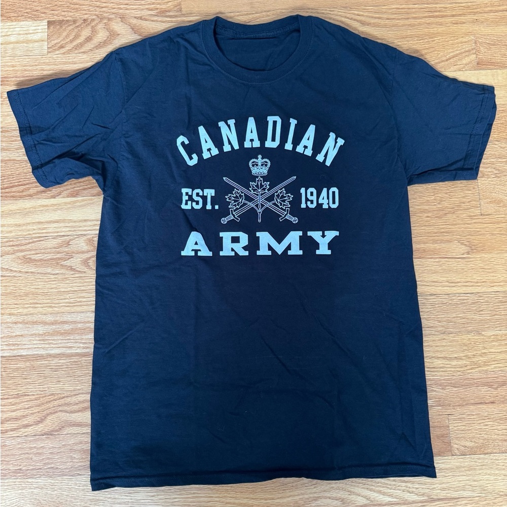 Canadian Army Black T-Shirt